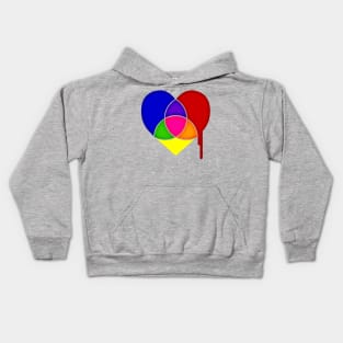 color chart heart Kids Hoodie